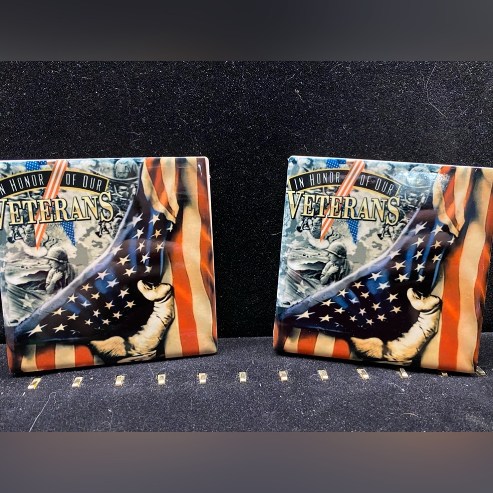 Veterans Coasters Set of 2